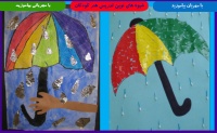 چترهای رنگی و نقاشی کودکان 4 Colorful umbrellas3
