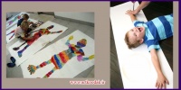 نقاشی به اندازه خود کودک 5 painting as baby3