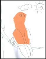 Paint a stain random spot