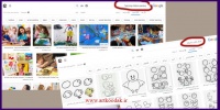 آموزش نقاشی قدم به قدم برای کودکان 4 Teaching children painting step by step2
