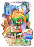 شعر لطف خدا و کار هنری کودکان 3 tasver sher