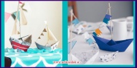 Origami boat art for third grade elementary school3