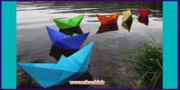 Origami boat art for third grade elementary school5